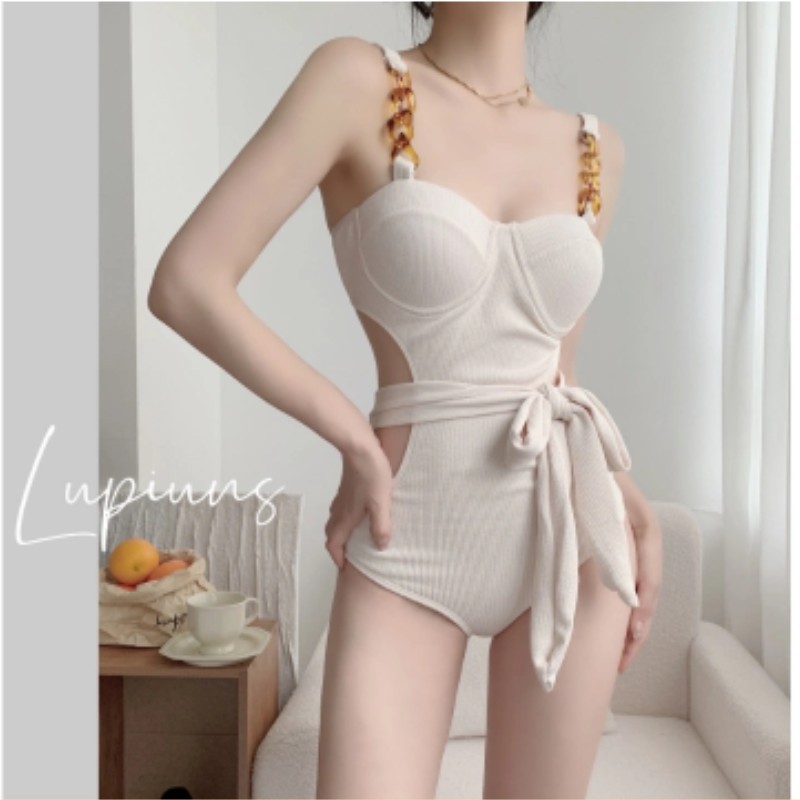 纳赛莱黑色高级感时尚连体2025新款泳衣女小胸钢托聚拢遮肚温泉保守性感夏季海边泳衣